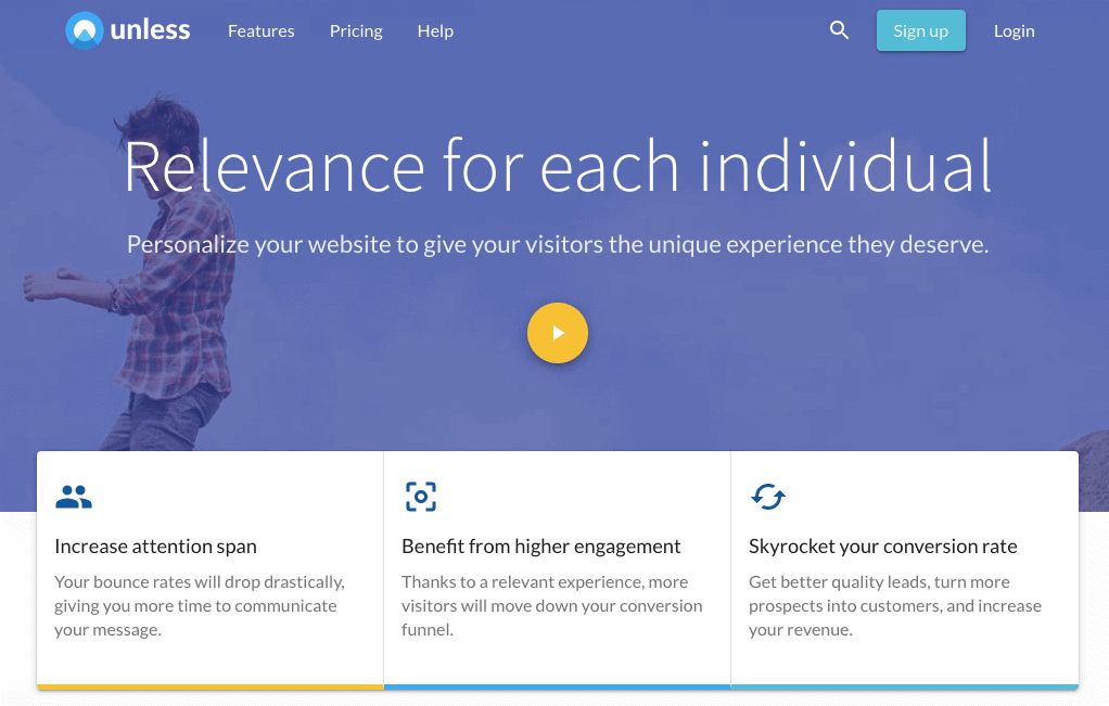 Unless Personalize Website