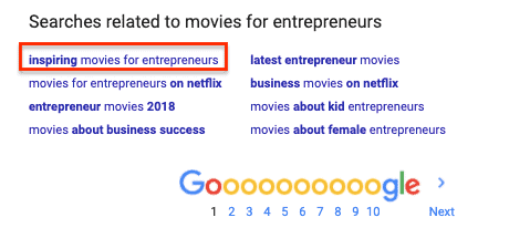 Google SERPs - Related Searches