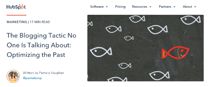 HubSpot - Historical Optimization Post