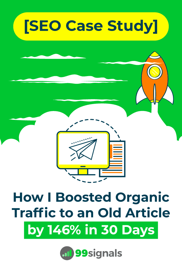 SEO Case Study by 99signals - Pinterest