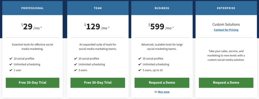 Hootsuite Pricing