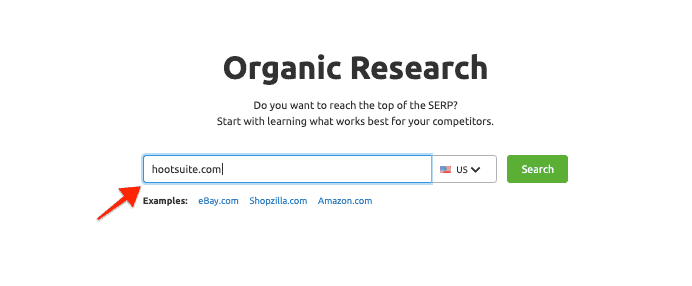 Semrush Organic Research - Competitor Research