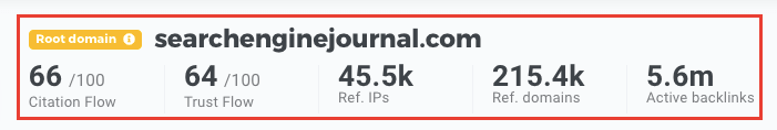 LinkMiner - Domain Stats