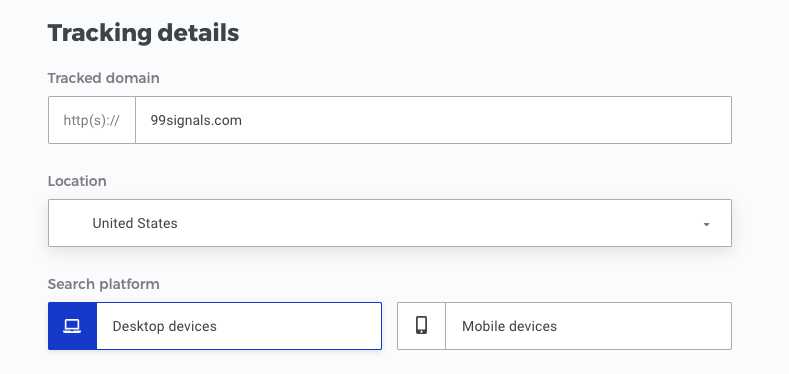 Mangools - Tracking Details