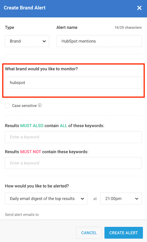 BuzzSumo - Competitor Brand Alerts