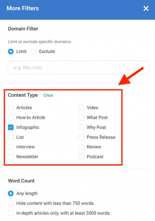 BuzzSumo Content Types