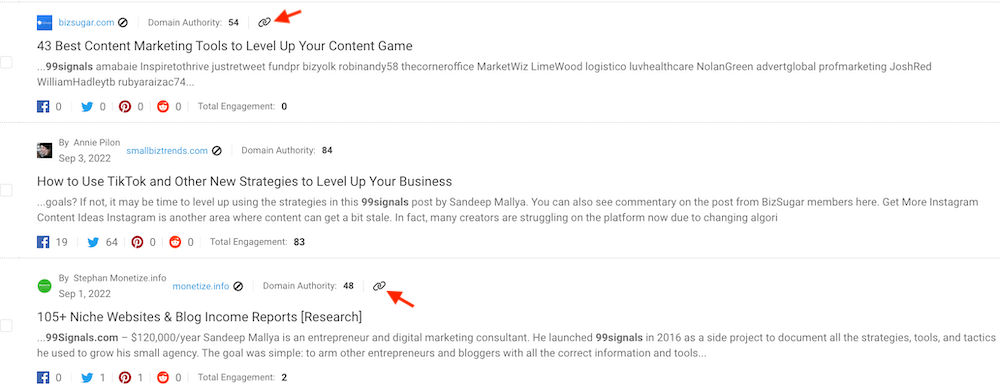 BuzzSumo - Unlinked Brand Mentions