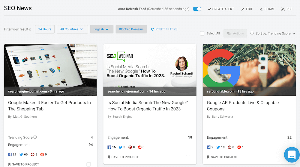 SEO News Feed - BuzzSumo