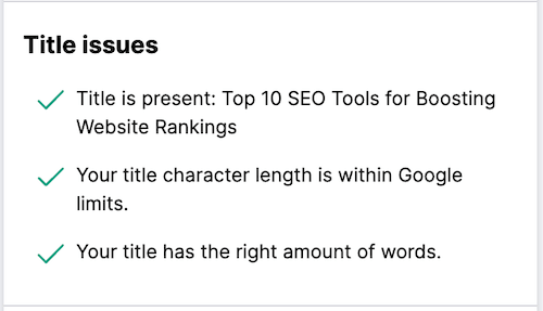 ContentShake - Title Issues ContentShake - Title Issues