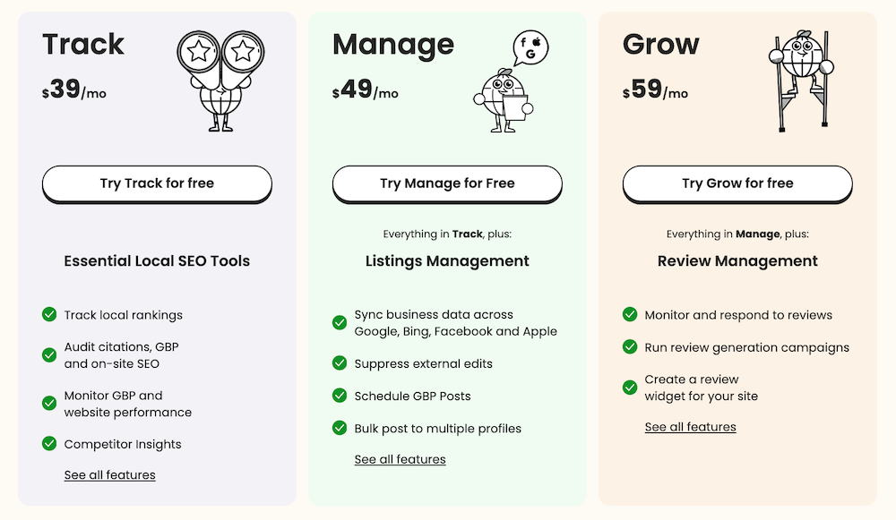 BrightLocal - Local SEO Software Pricing