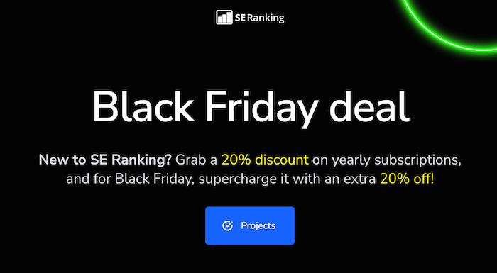 SE Ranking Black Friday 2023