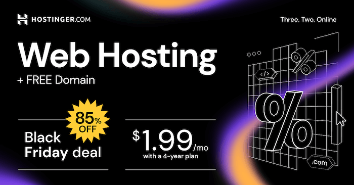 Hostinger Black Friday Discount
