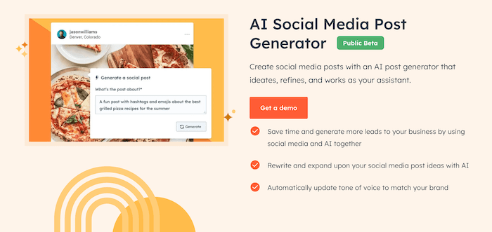 HubSpot Social AI
