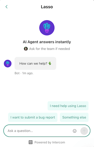 Lasso - Chat Support