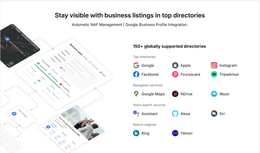 Semrush Listing Management - Supported Directories