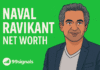 Featured graphic for 99signals article &lsquo;Naval Ravikant Net Worth: Wealth Breakdown and Founder Playbook,&rsquo; showing illustration of Naval Ravikant with headline text on green background and 99signals logo.