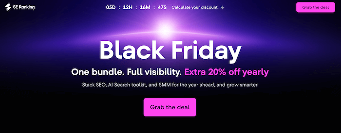SE Ranking Black Friday Deal 2025