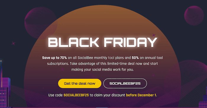 SocialBee Black Friday 2025